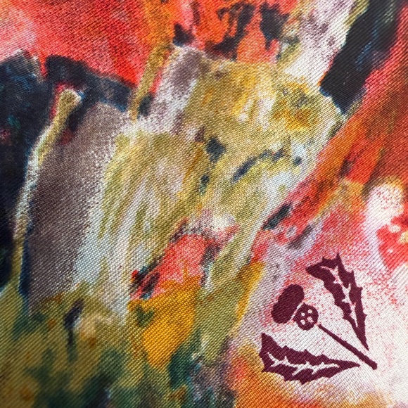 Colorful Abstract Scarf - Picture 3 of 9